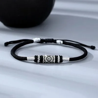 Lắc Tay Bạc Nam Dây Bện Hình Mặt Trời Kayce LILI 103650 1