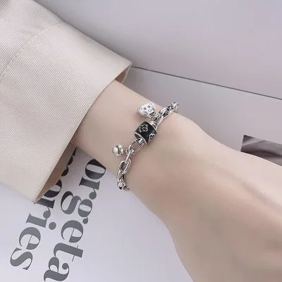 Lắc Tay Bạc Nữ Cỏ 4 Lá Cá Tính Wynter LILI 103570 4