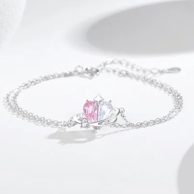 Lắc Tay Bạc Nữ đính đá CZ Guardian Of Love LILI 103299 1