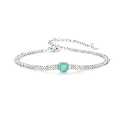 Lắc Tay Bạc Nữ đính đá CZ Macie LILI 104532 1