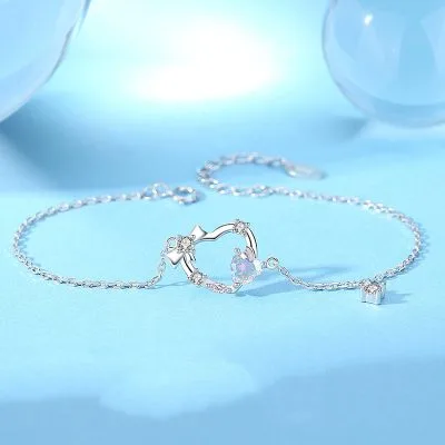 Lắc Tay Bạc Nữ đính đá CZ Magic Apple LILI 103367 1