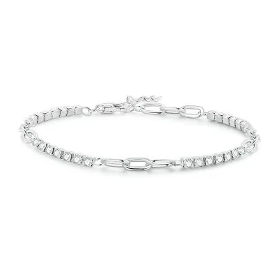Lắc Tay Bạc Nữ đính đá CZ Monroe LILI 104574 1