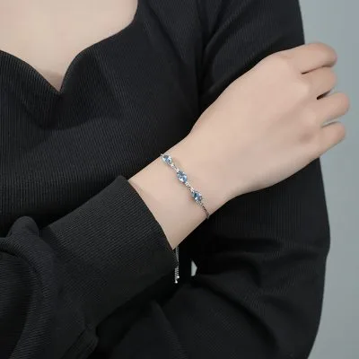Lắc Tay Bạc Nữ đính đá CZ Noemi LILI 096317 4