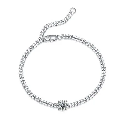 Lắc Tay Bạc Nữ đính Kim Cương Moissanite 1 Hột Brynleigh LILI 096860 1