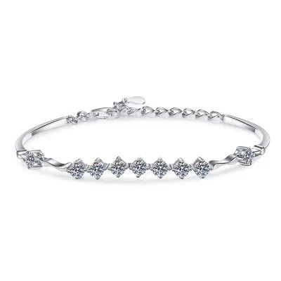 Lắc Tay Bạc Nữ đính Kim Cương Moissanite Bridget LILI 097021 4