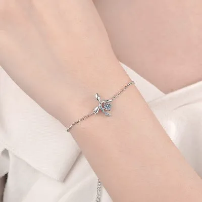 Lắc Tay Bạc Nữ đính Kim Cương Moissanite Chiếc Nơ Ramona LILI 097053 1