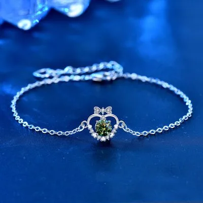 Lắc Tay Bạc Nữ đính Kim Cương Moissanite Hình Trái Tim Kiana LILI 096867 1