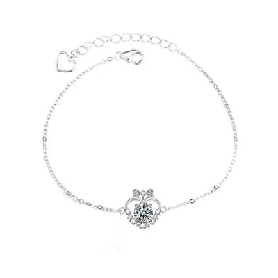Lắc Tay Bạc Nữ đính Kim Cương Moissanite Hình Trái Tim Kiana LILI 096867 5