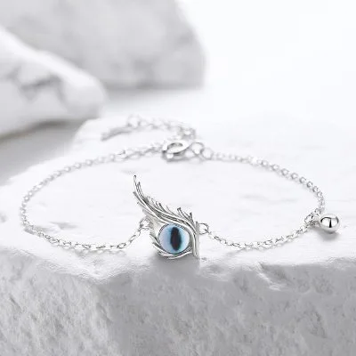 Lắc Tay Bạc Nữ đính Pha Lê Mặt Quỷ Vạn Năm Eileen LILI 096193 1