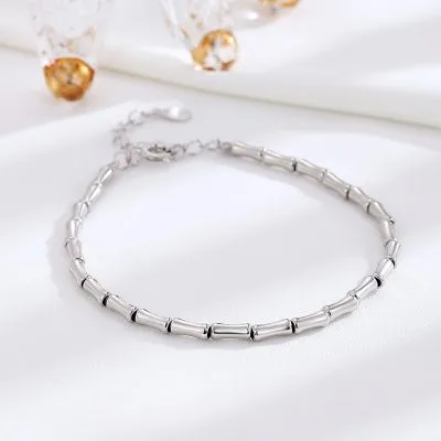 Lắc Tay Bạc Nữ Hình đốt Tre Cách điệu Kaitlyn LILI 096217 3