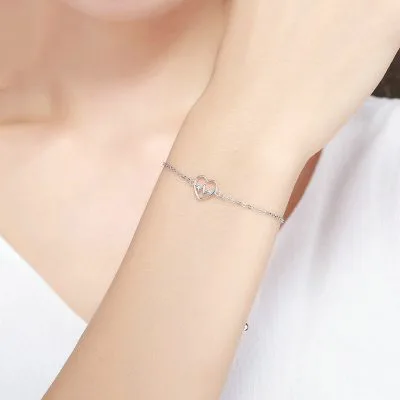 Lắc Tay Bạc Nữ Nhịp đập Trái Tim Meredith LILI 104620 4