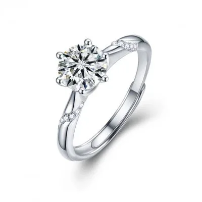 Nhẫn Bạc Nữ đính Kim Cương Moissanite Eliza LILI 093459 5