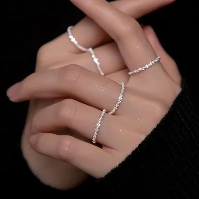 Nhẫn Bạc Nữ Dạng Dây Xù Angelina LILI 094185 1