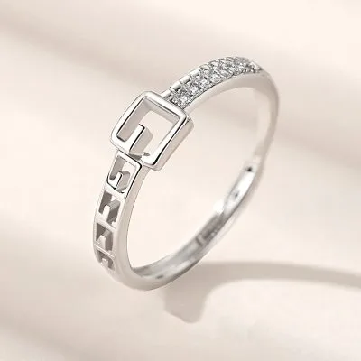 Nhẫn Bạc Nữ đính đá CZ Gracelyn LILI 103975 1