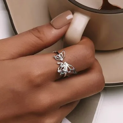 Nhẫn Bạc Nữ đính đá CZ Cô Tiên Lylah LILI 104816 2