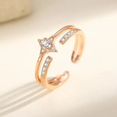 Nhẫn Bạc Nữ đính đá CZ Hình ánh Sao Juliana LILI 093875 5