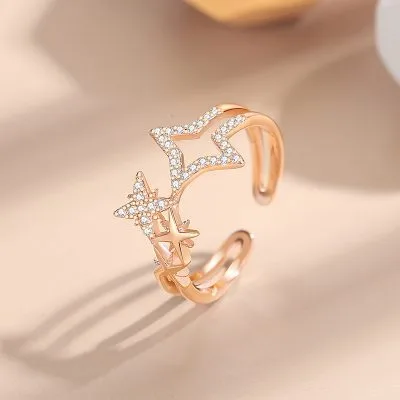 Nhẫn Bạc Nữ đính đá CZ Hình ánh Sao Norah LILI 093787 4