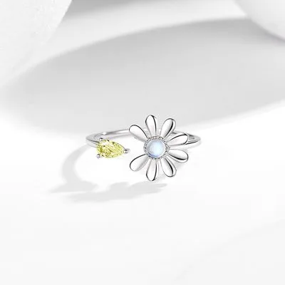 Nhẫn Bạc Nữ đính đá CZ Hình Bông Hoa Cúc Aitana LILI 094230 4