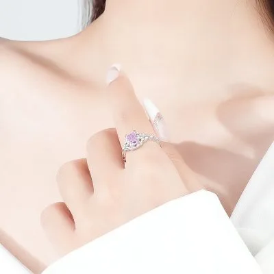 Nhẫn Bạc Nữ đính đá CZ Hình Cành Và Lá Natalie LILI 092992 3