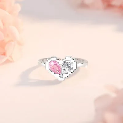 Nhẫn Bạc Nữ đính đá CZ Hình Trái Tim Anaya LILI 103939 1