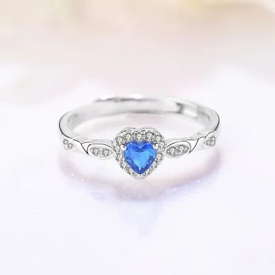 Nhẫn Bạc Nữ đính đá CZ Hình Trái Tim Của Biển Myla LILI 093749 1