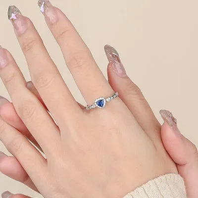 Nhẫn Bạc Nữ đính đá CZ Hình Trái Tim Của Biển Myla LILI 093749 4