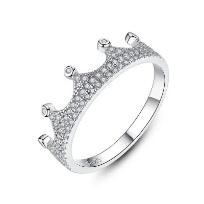 Nhẫn Bạc Nữ đính đá CZ Hình Vương Miện Công Chúa Adelina LILI 094740 1