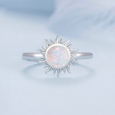 Nhẫn Bạc Nữ đính đá Opal Hình Mặt Trời Addilyn LILI 104779 4