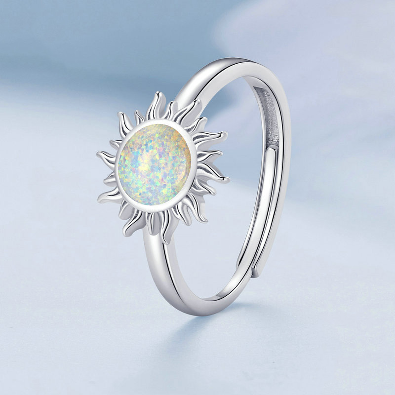 Nhẫn Bạc Nữ đính đá Opal Hình Mặt Trời Addilyn LILI 104779 5