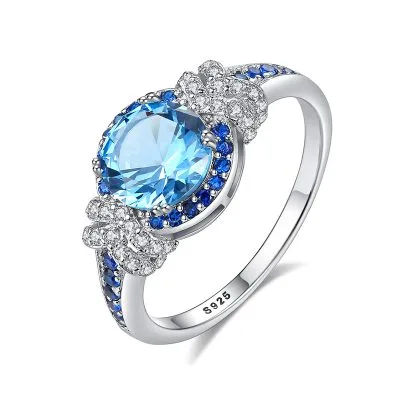 Nhẫn Bạc Nữ đính đá Topaz Rosemary LILI 094517 1