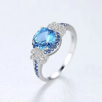Nhẫn Bạc Nữ đính đá Topaz Rosemary LILI 094517 3