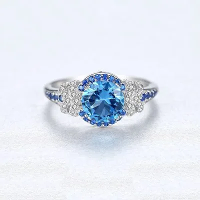 Nhẫn Bạc Nữ đính đá Topaz Rosemary LILI 094517 4