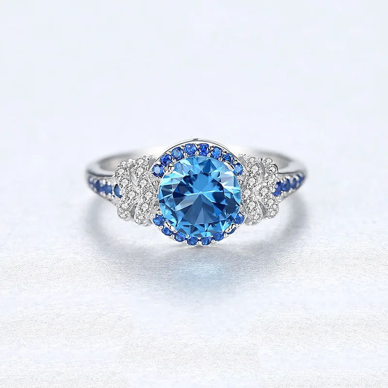 Nhẫn Bạc Nữ đính đá Topaz Rosemary LILI 094517 4