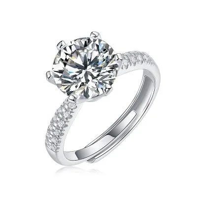 Nhẫn Bạc Nữ đính Kim Cương Moissanite Adeline LILI 093330 4
