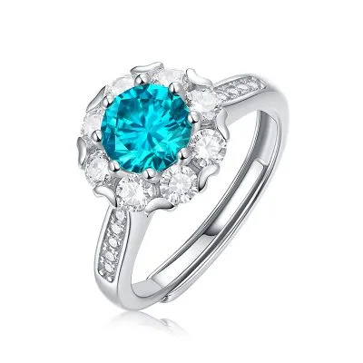 Nhẫn Bạc Nữ đính Kim Cương Moissanite Alaia LILI 093532 1