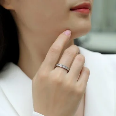 Nhẫn Bạc Nữ đính Kim Cương Moissanite Julieta LILI 104086 4