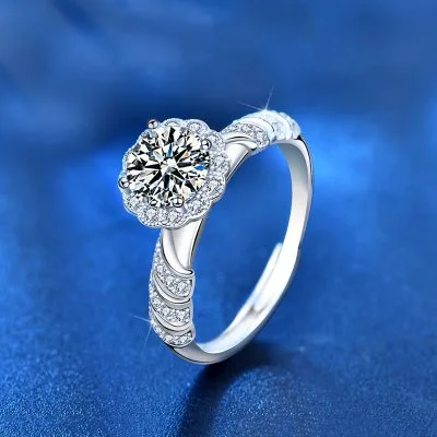 Nhẫn Bạc Nữ đính Kim Cương Moissanite Công Chúa Josie LILI 093453 1