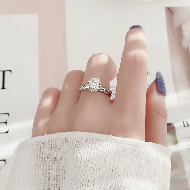 Nhẫn Bạc Nữ đính Kim Cương Moissanite Công Chúa Josie LILI 093453 3