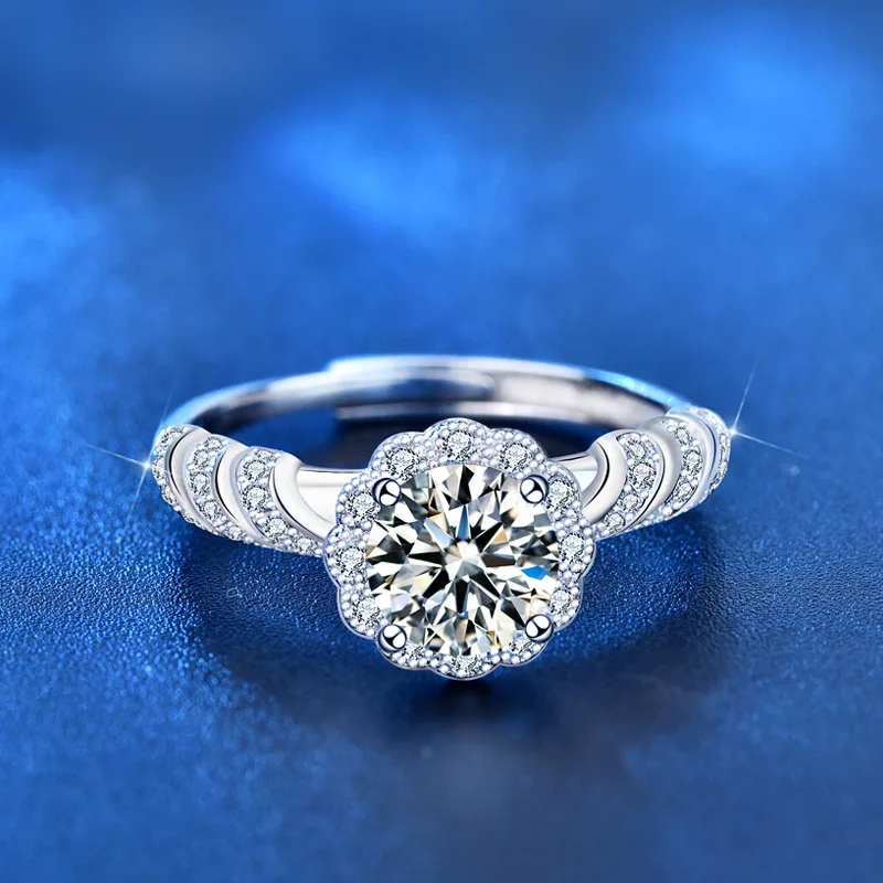 Nhẫn Bạc Nữ đính Kim Cương Moissanite Công Chúa Josie LILI 093453 4
