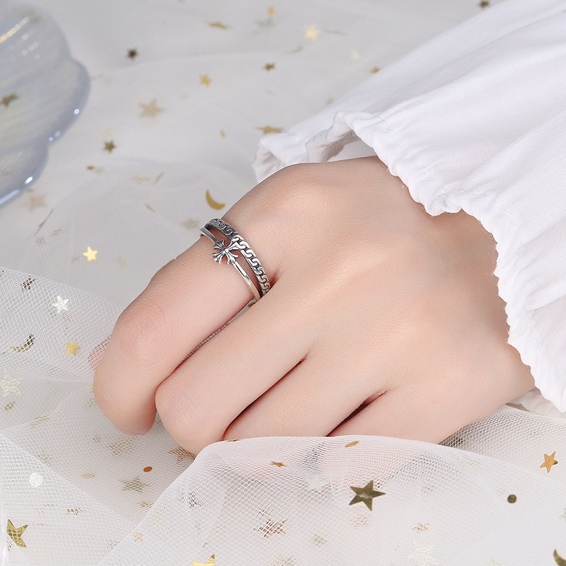 Nhẫn Bạc Nữ Hình Chữ Thập Alayna LILI 094034 3
