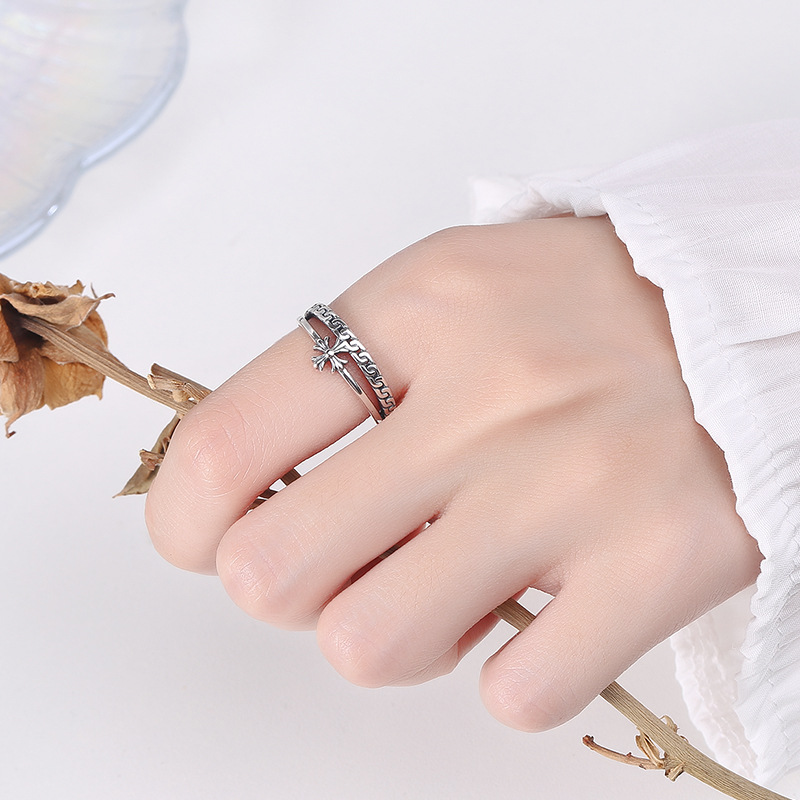 Nhẫn Bạc Nữ Hình Chữ Thập Alayna LILI 094034 4