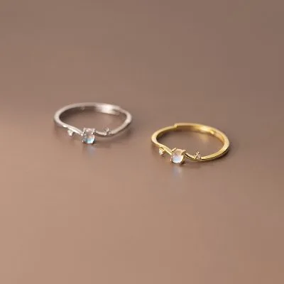 Nhẫn Bạc Nữ Mini Cỡ Nhỏ đính đá CZ Katherine LILI 093691 4