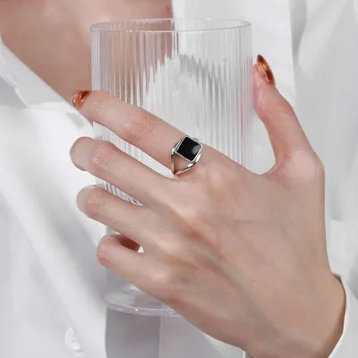 Nhẫn Bạc Nữ Vuông Antonella LILI 104040 4