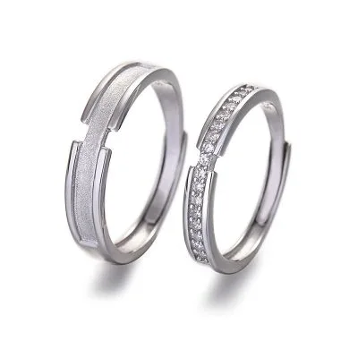 Nhẫn đôi Bạc đính đá CZ Yaretzi LILI 095735 7