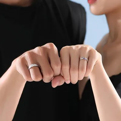 Nhẫn đôi Bạc đính đá CZ Rồng Và Phượng Itzel LILI 104415 3