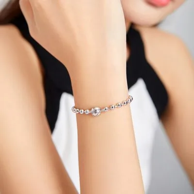 Vòng Pandora Bạc Nữ Hạt Tròn Sierra LILI 104626 5