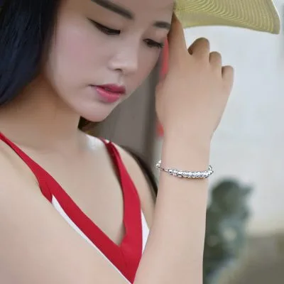 Vòng Tay Bạc đặc Cho Nữ Dạng Kiềng Zaniyah LILI 097129 6