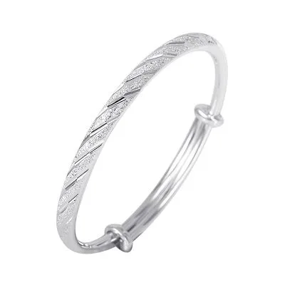 Vòng Tay Bạc đặc Cho Nữ Dạng Kiềng Trơn Marianna LILI 097143 5