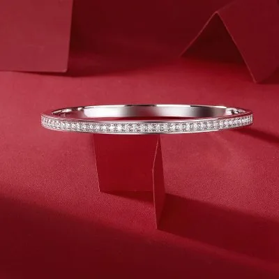 Vòng Tay Bạc Nữ đính Kim Cương Moissanite Jolie LILI 097012 1