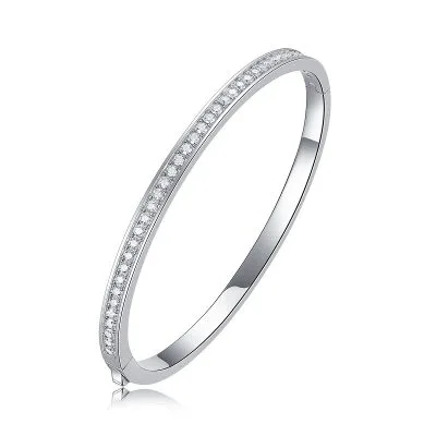 Vòng Tay Bạc Nữ đính Kim Cương Moissanite Jolie LILI 097012 4